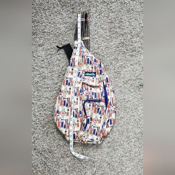 Kavu Aztec Orange, Cream and Blue Sling Shoulder Bag - Picture 2 of 4